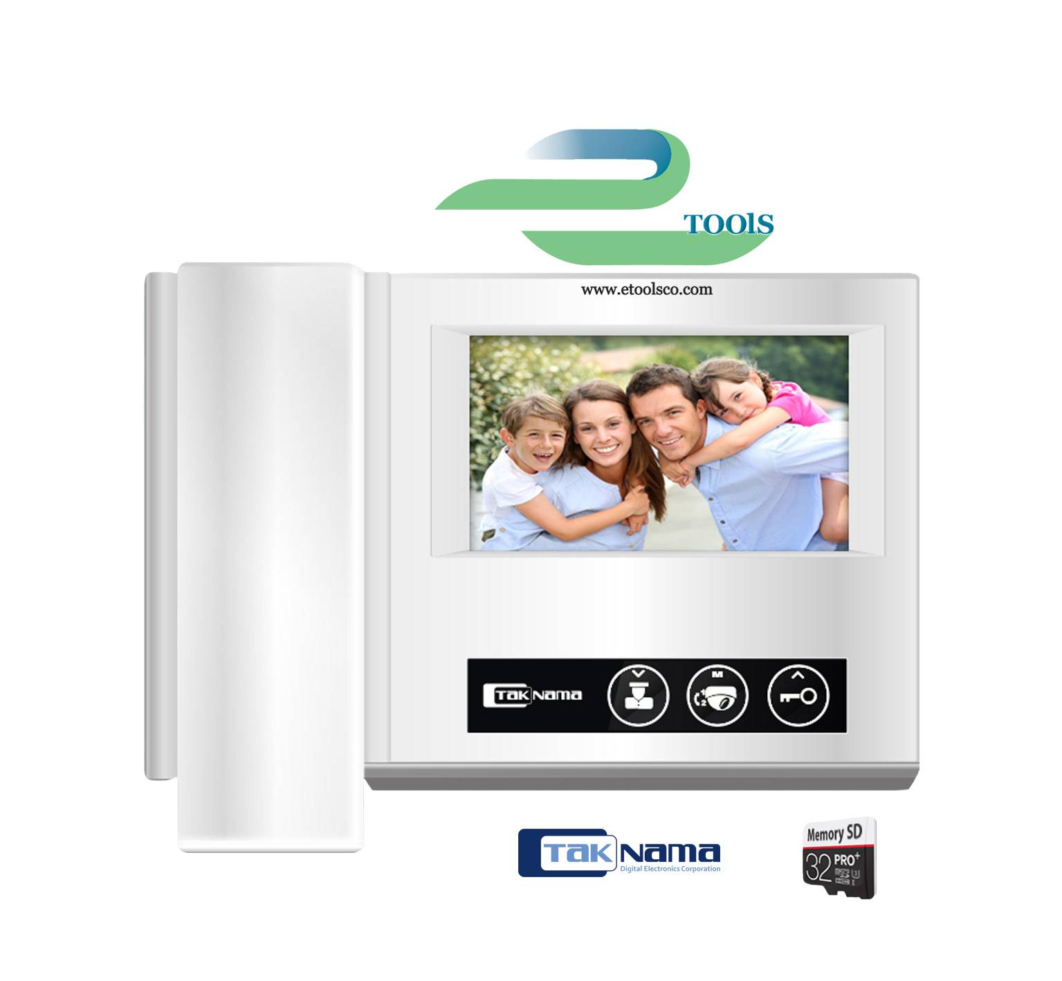 مانیتور آیفون تصویری تک نما VDP D43M